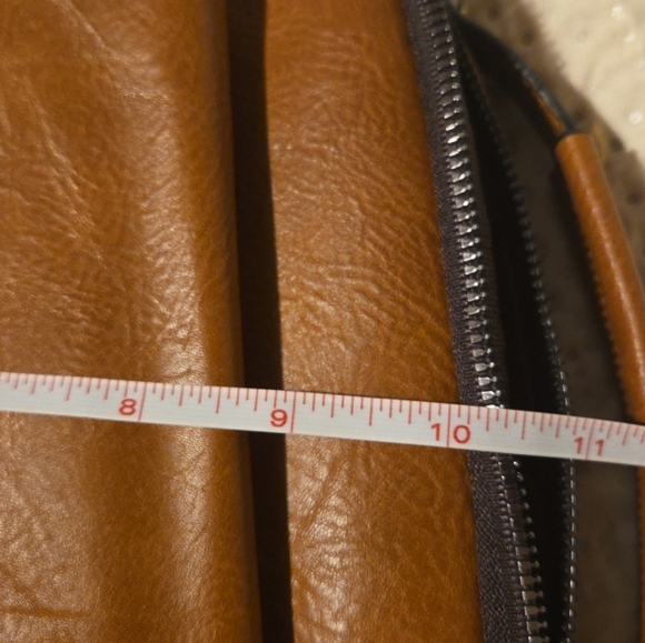 WEIXIER Vintage Tan Camel Shoulder Spacious Multi-Pocket Office Travel Bag - Picture 9 of 10